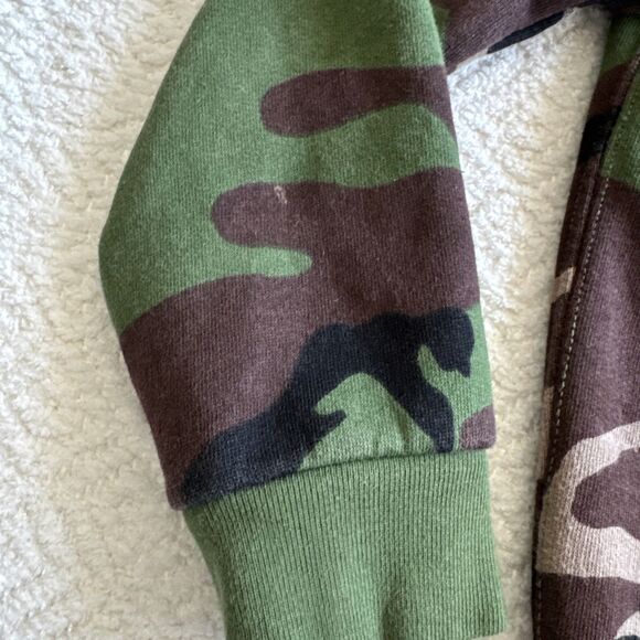 Polo Ralph Lauren Camo Pony Full Zip Fleece Hoodie Jacket Boys Sz 6 - Picture 4 of 8